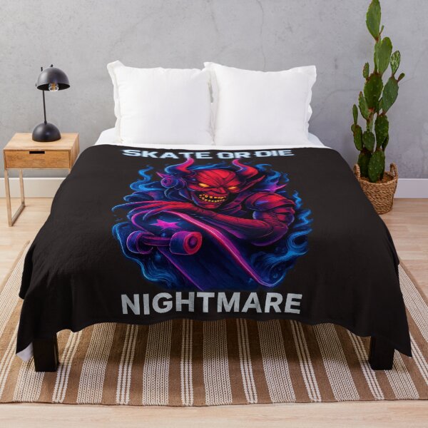 Item preview, Skate Demon Nightmare – Cyberpunk Horror Rider designed and sold by Thaivi Design.