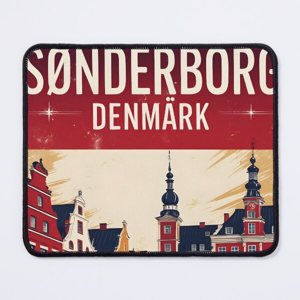 Item preview, Sonderborg Denmark 1950s Vintage Travel Tourism designed and sold by TravelersGems.