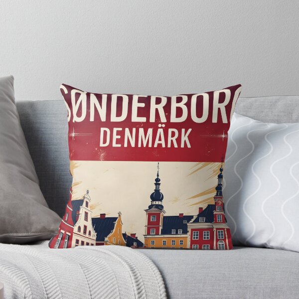 Item preview, Sonderborg Denmark 1950s Vintage Travel Tourism designed and sold by TravelersGems.