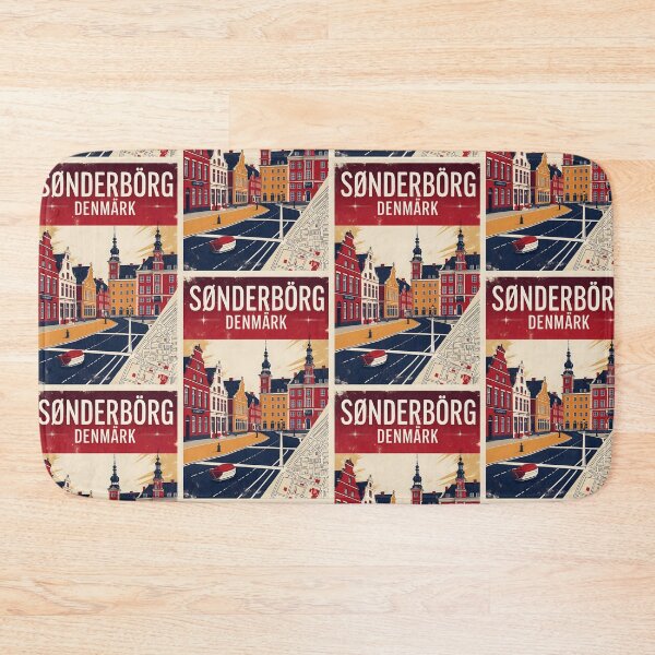Item preview, Sonderborg Denmark 1950s Vintage Travel Tourism designed and sold by TravelersGems.