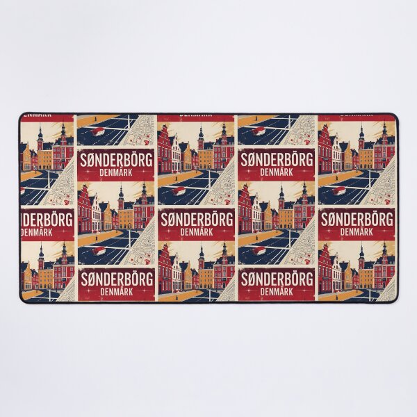 Item preview, Sonderborg Denmark 1950s Vintage Travel Tourism designed and sold by TravelersGems.
