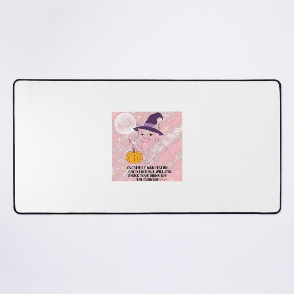 Item preview,  Currently Manifesting Good Luck but Will Still Knock Your Drink Off the Counter – Funny Manifestation Quote designed and sold by effdesigns.