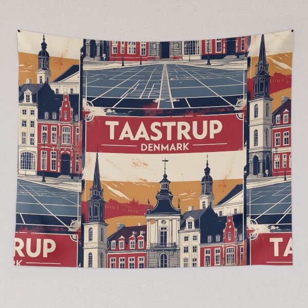 Item preview, Taastrup Denmark 1950s Vintage Travel Tourism designed and sold by TravelersGems.