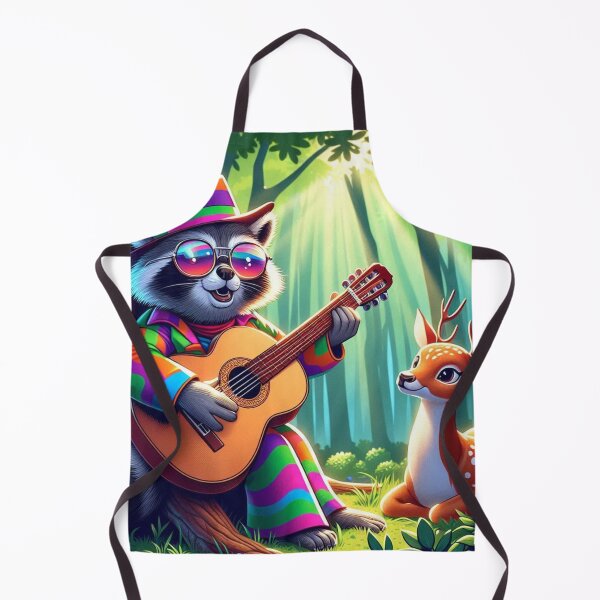Item preview, Lindo mapache guitarrista y ciervo designed and sold by Dogandesighn.