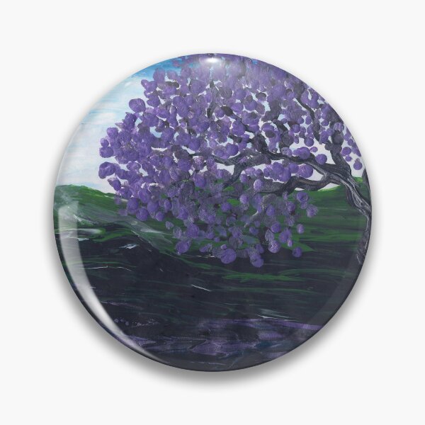 Item preview, Jacaranda Tree with Purple Flowers designed and sold by fingerfluidart.
