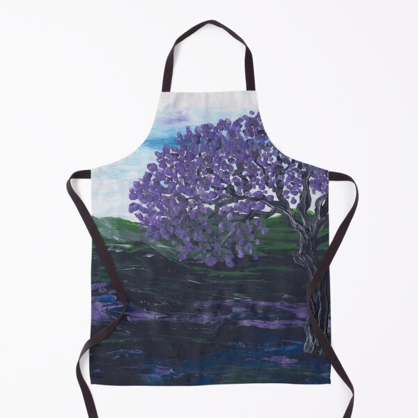 Item preview, Jacaranda Tree with Purple Flowers designed and sold by fingerfluidart.