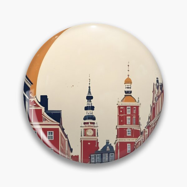 Item preview, Slagelse Denmark 1950s Vintage Travel Tourism designed and sold by TravelersGems.