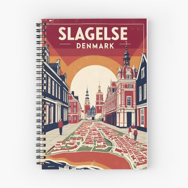 Item preview, Slagelse Denmark 1950s Vintage Travel Tourism designed and sold by TravelersGems.