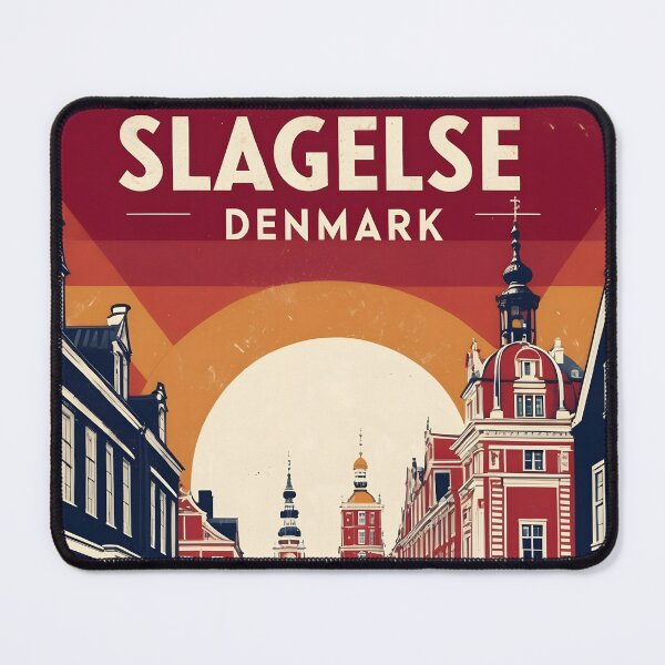 Item preview, Slagelse Denmark 1950s Vintage Travel Tourism designed and sold by TravelersGems.