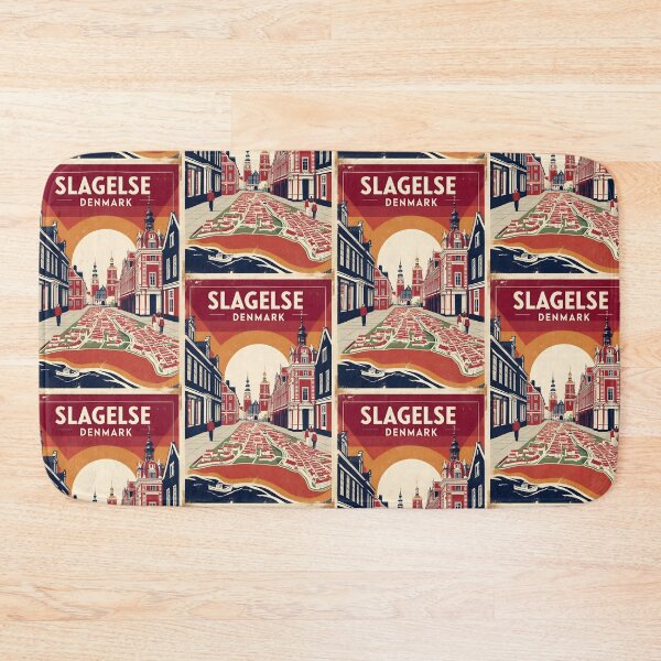 Item preview, Slagelse Denmark 1950s Vintage Travel Tourism designed and sold by TravelersGems.