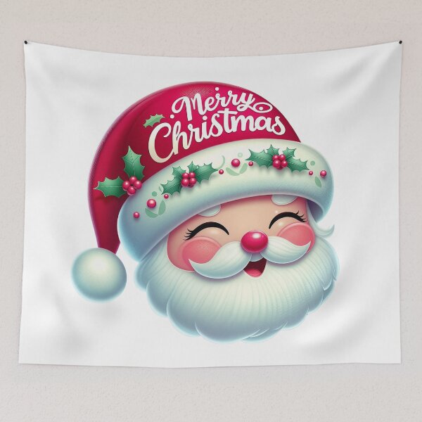 Item preview, Merry Christmas Sant Face Variant 2  designed and sold by Mark Cannon.