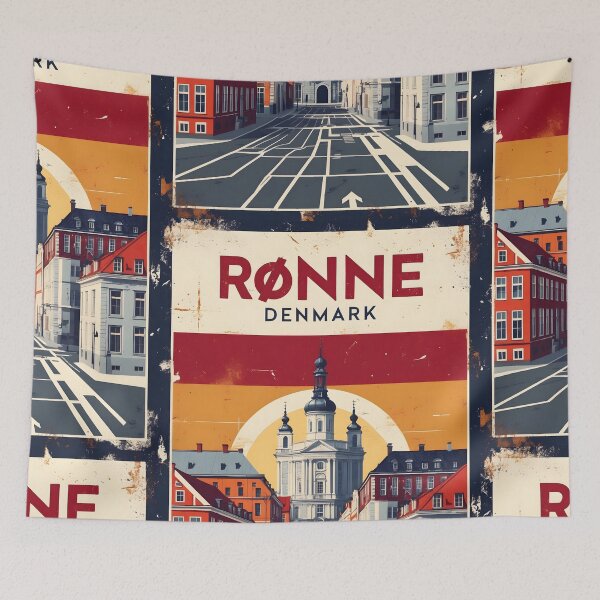 Item preview, Ronne Denmark 1950s Vintage Travel Tourism designed and sold by TravelersGems.