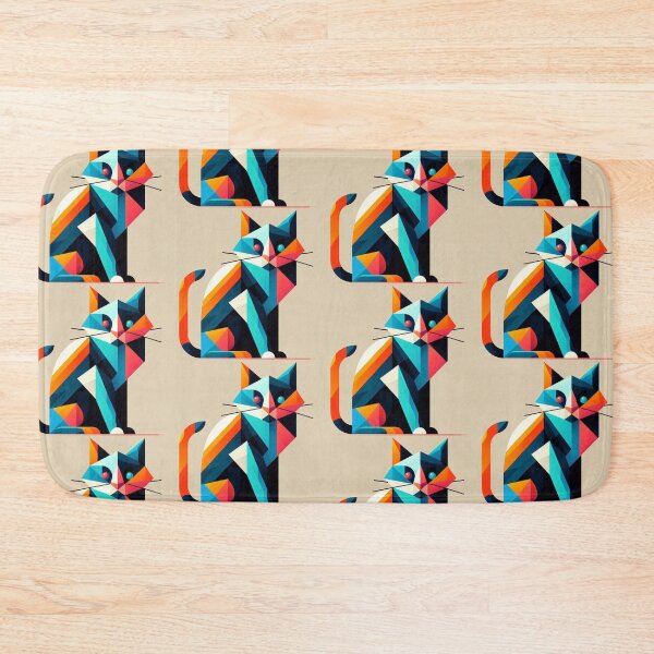 Item preview, Cute geometric cat  designed and sold by Dogandesighn.