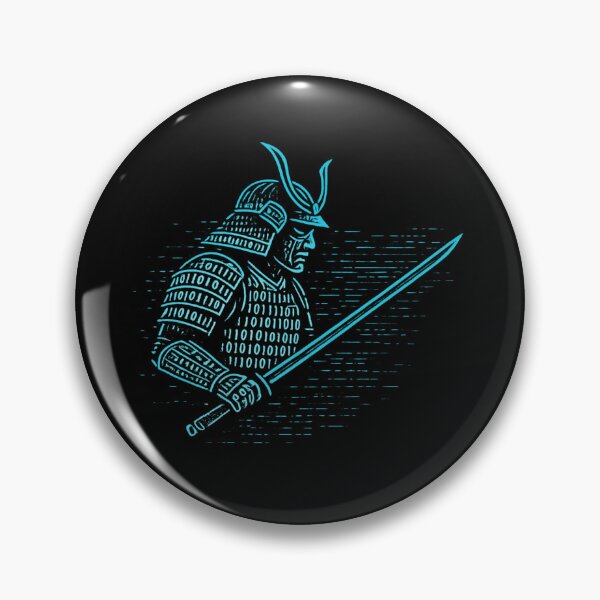 Artikelvorschau, Code Samurai – Cyberpunk-Binärkrieger-Kunst | Digitaler Samurai mit Datenklinge | Futuristische Tech-Ninja-Ästhetik | Glitch-Cyber-Samurai-Design entworfen und verkauft von OnPointOutfits.