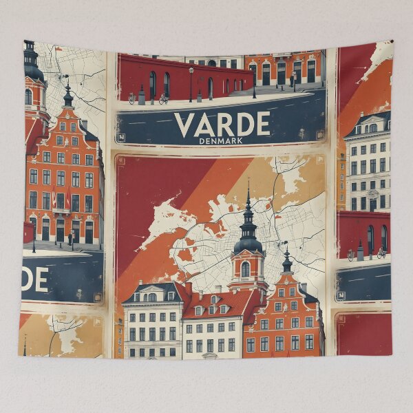 Item preview, Varde Falster Denmark 1950s Vintage Travel Tourism designed and sold by TravelersGems.