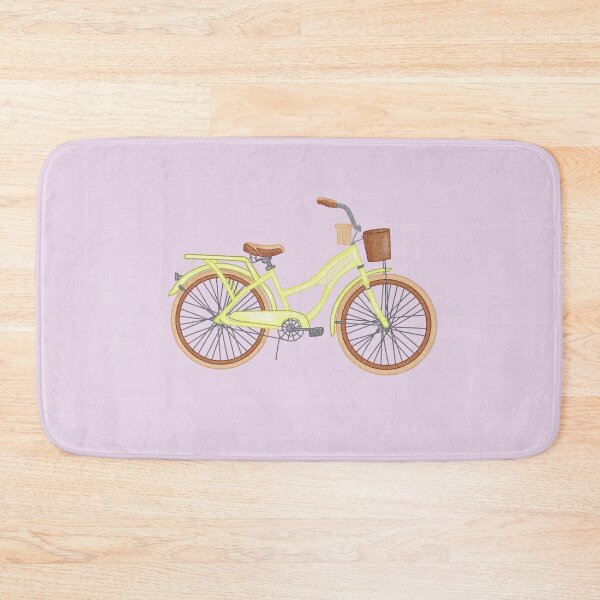Item preview, yellow retro bicycle designed and sold by zedekiahloja.