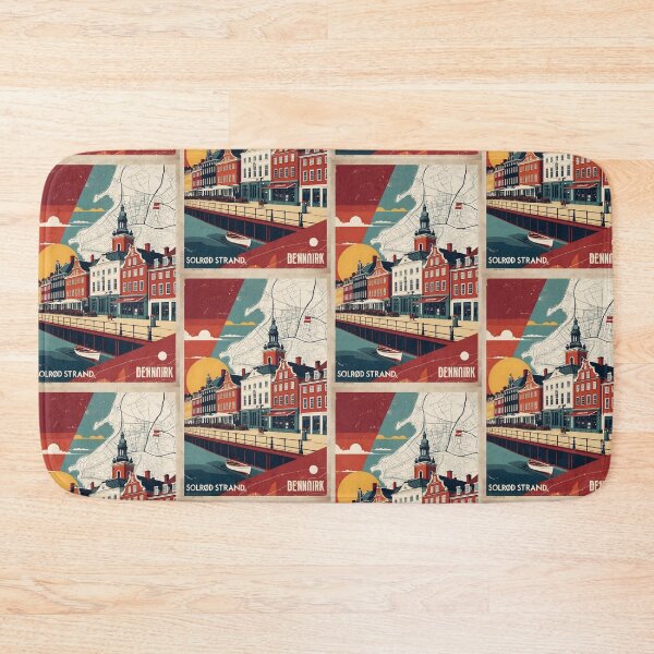 Item preview, Solrod Strand Denmark 1950s Vintage Travel Tourism designed and sold by TravelersGems.