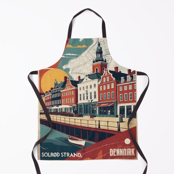 Item preview, Solrod Strand Denmark 1950s Vintage Travel Tourism designed and sold by TravelersGems.