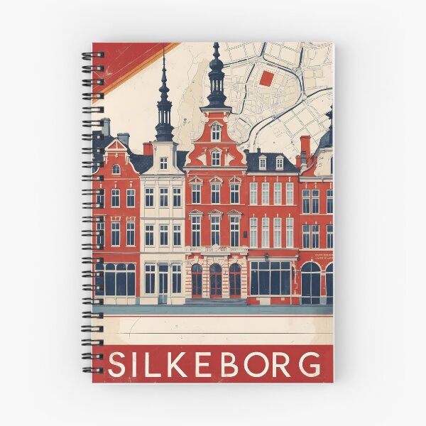 Item preview, Silkeborg Denmark 1950s Vintage Travel Tourism designed and sold by TravelersGems.