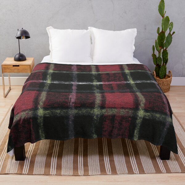 Item preview, Pink and Black Distressed Tartan designed and sold by Atlas Kai.