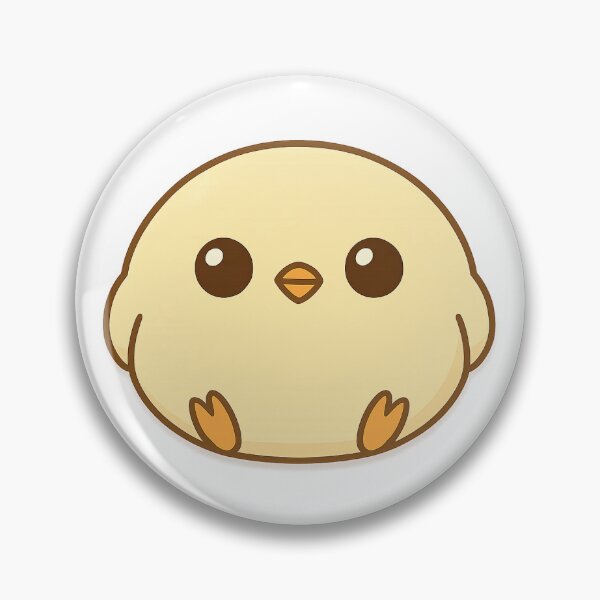 Item preview, Cute Round Chick Sticker designed and sold by Lunarifinds .