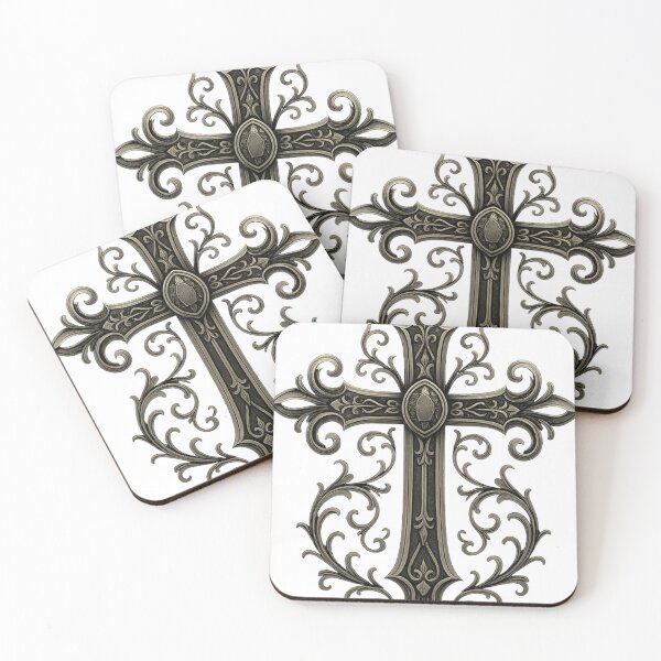 Item preview, Ornate Gothic Cross – Vector Sacred Metal Design designed and sold by bashhonkdesign.