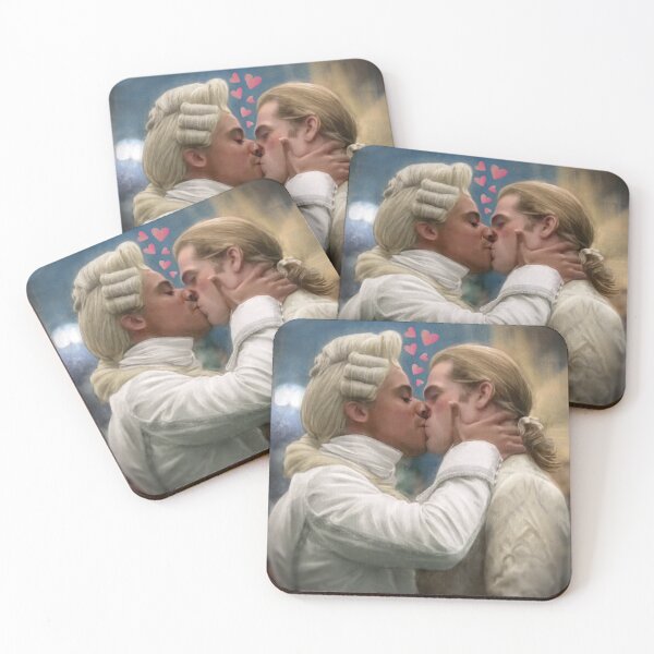 Item preview, Loustat Vampire Kiss and Hearts Painting designed and sold by orionlodubyal.