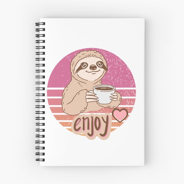 Item preview, Cute Sloth Drinking Coffee | Cozy Morning Sloth Lover Gift Art designed and sold by  Catpuccino.