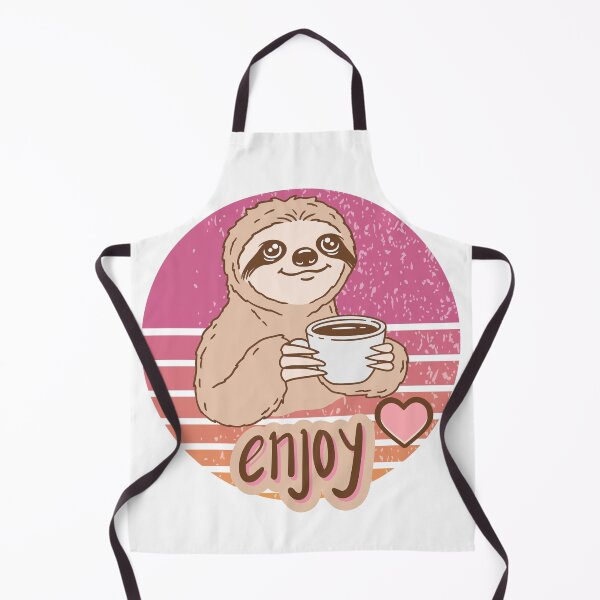 Item preview, Cute Sloth Drinking Coffee | Cozy Morning Sloth Lover Gift Art designed and sold by Catpuccino.