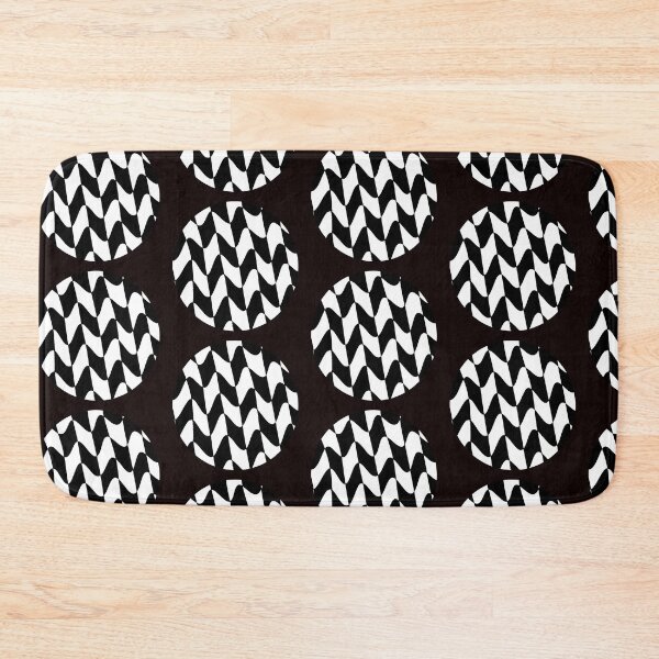 Item preview, Black and White Wavy Lines Checker Board Pattern Football designed and sold by PVTCreations.