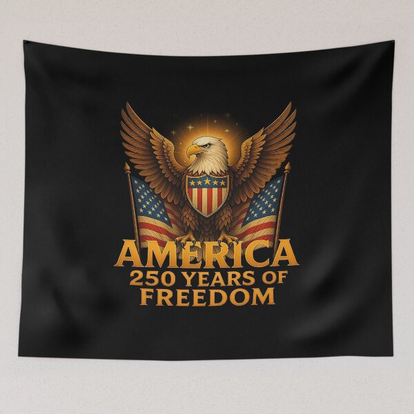 Item preview, 250th Anniversary of the USA - "Golden Glory – 250 Years of American Freedom" designed and sold by gear-posters.