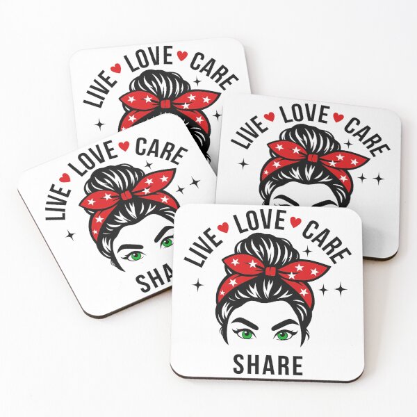 Item preview, Live Love Care Share Motivational Design  designed and sold by Mindful56.