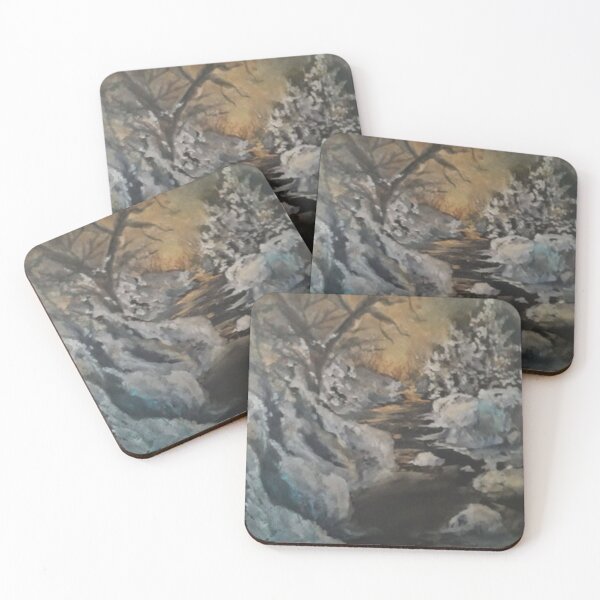 Item preview, River along snow forest designed and sold by Isabel Alfarrobinha.