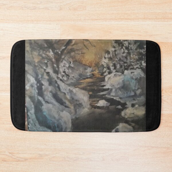 Item preview, River along snow forest designed and sold by Isabel Alfarrobinha.