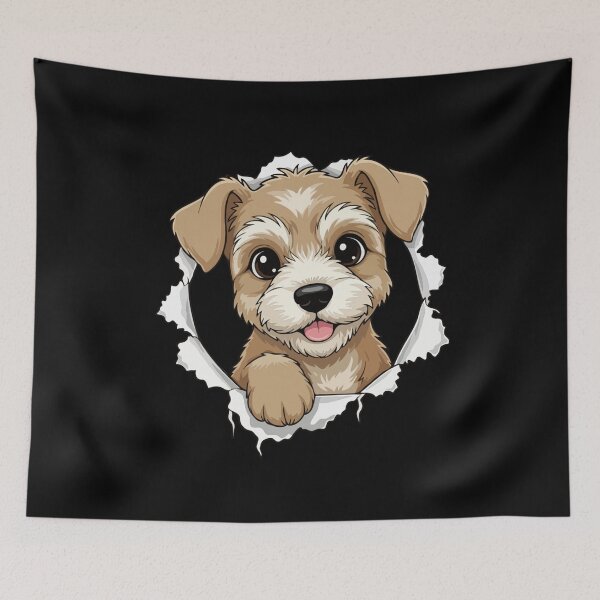 Item preview, Adorable Dandie Dinmont Terrier Puppy Dog Breakout -Dog Lovers designed and sold by The Real Life Symphony.