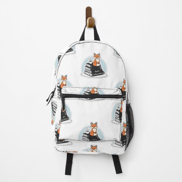 Item preview, Cute Fox Reading Sticker | Kawaii Animal on Book Stack & Coffee Decal designed and sold by DanniJordan.