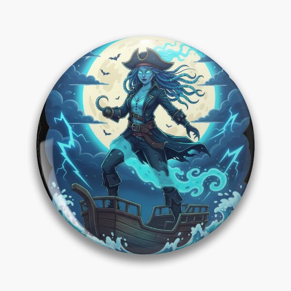 Item preview, Ghost Pirate Captain – Haunted Seas designed and sold by Anechkau.