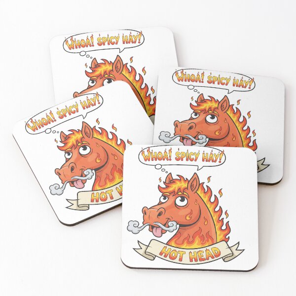 Item preview, Surprised "Whoa! Spicy Hay!" Horse Illustration designed and sold by Drevorezkin.