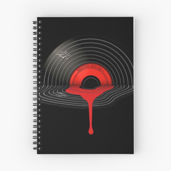 Item preview, Melting Vinyl Record Sunset designed and sold by CasmariaOnlineShop -.