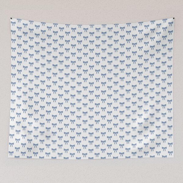 Item preview, blue denim bow designed and sold by zedekiahloja.