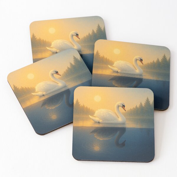 Item preview, The Solarlight Swan – Mirror of Serenity designed and sold by GeoWild Designs.