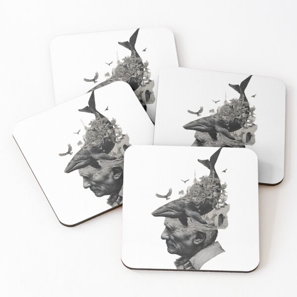 Item preview, Surreal Mindscape: Whale, City & Thought Collage designed and sold by Psycho-Crazy.