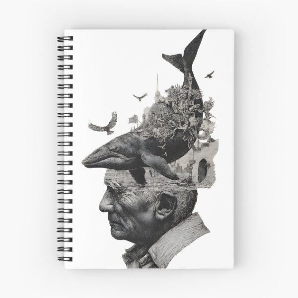 Item preview, Surreal Mindscape: Whale, City & Thought Collage designed and sold by Psycho-Crazy.