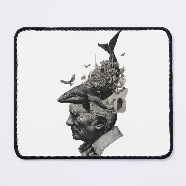 Item preview, Surreal Mindscape: Whale, City & Thought Collage designed and sold by Psycho-Crazy.