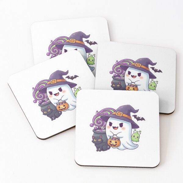 Item preview, Adorably Spooky Trick-or-Treater Sticker / Design  designed and sold by Puppy Paws.