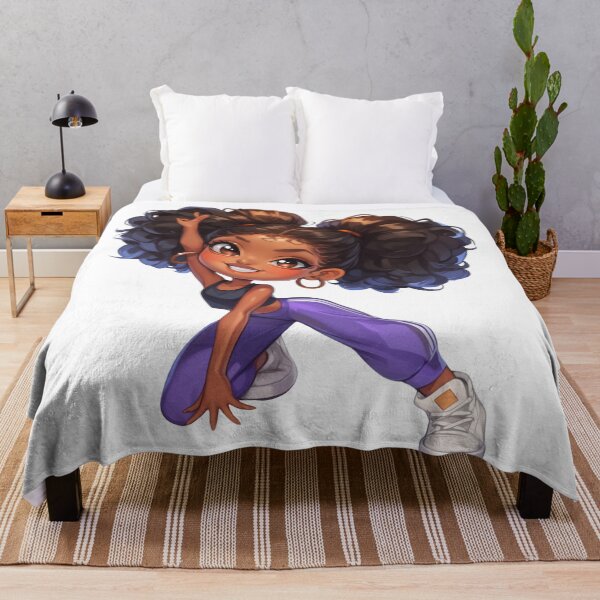 Item preview, Energetic Black Girl Dance Chibi designed and sold by Lulunza.