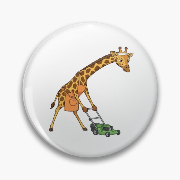 Item preview, Sweaty Giraffe Lawn Care,  Funny Cartoon Illustration designed and sold by NateSells.