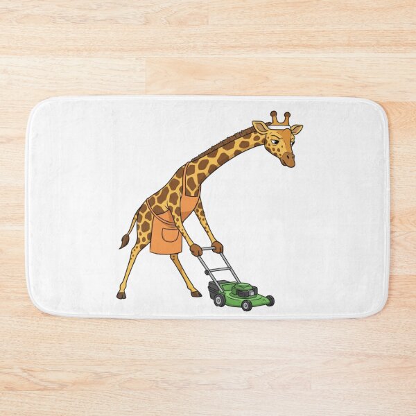 Item preview, Sweaty Giraffe Lawn Care,  Funny Cartoon Illustration designed and sold by NateSells.
