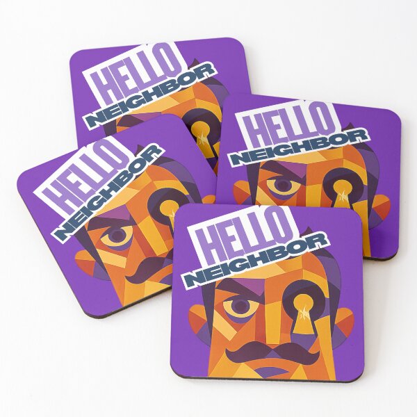 Item preview, HELLO NEIGHBOR – Key Eyed Unique Mysterious Colorful Cubist Fan Art Design  designed and sold by Owlic.artwear.