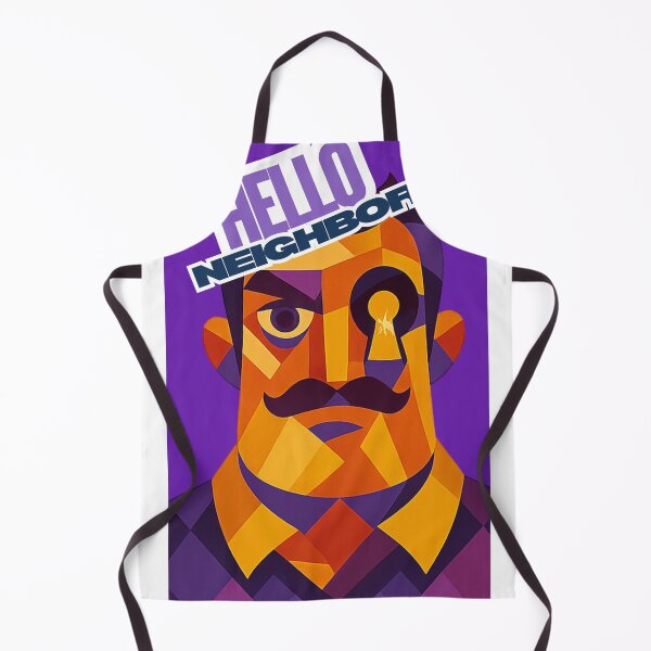 Item preview, HELLO NEIGHBOR – Key Eyed Unique Mysterious Colorful Cubist Fan Art Design designed and sold by Owlic.artwear.